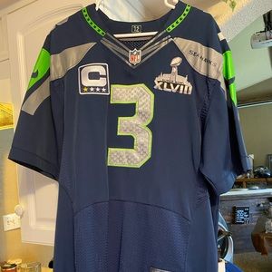 Seattle Seahawks XL Wilson Jersey w/ Patches